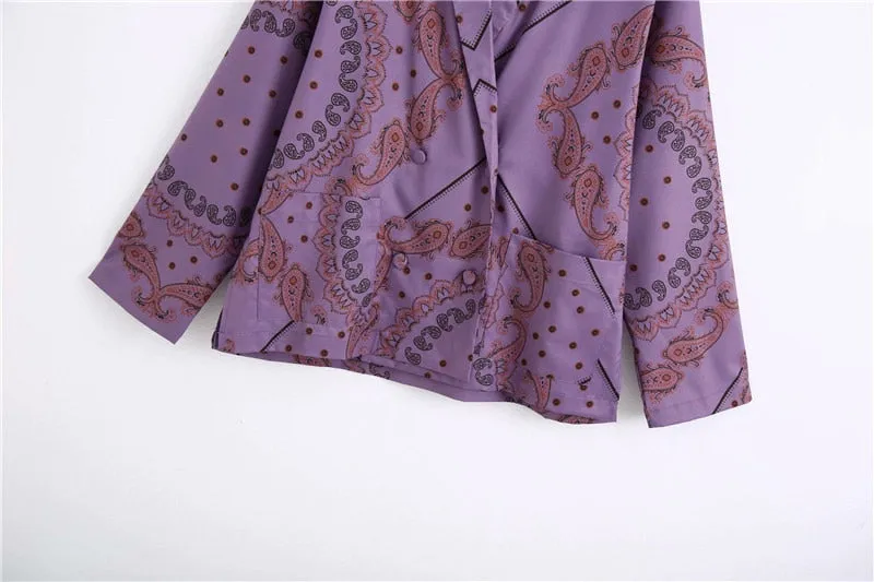 VINTAGE PRINT BLAZER