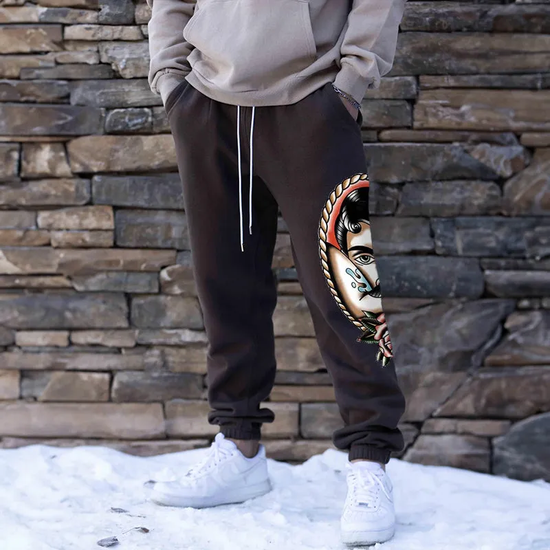 Vintage Rose GRAPHIC PRINT JOGGERS