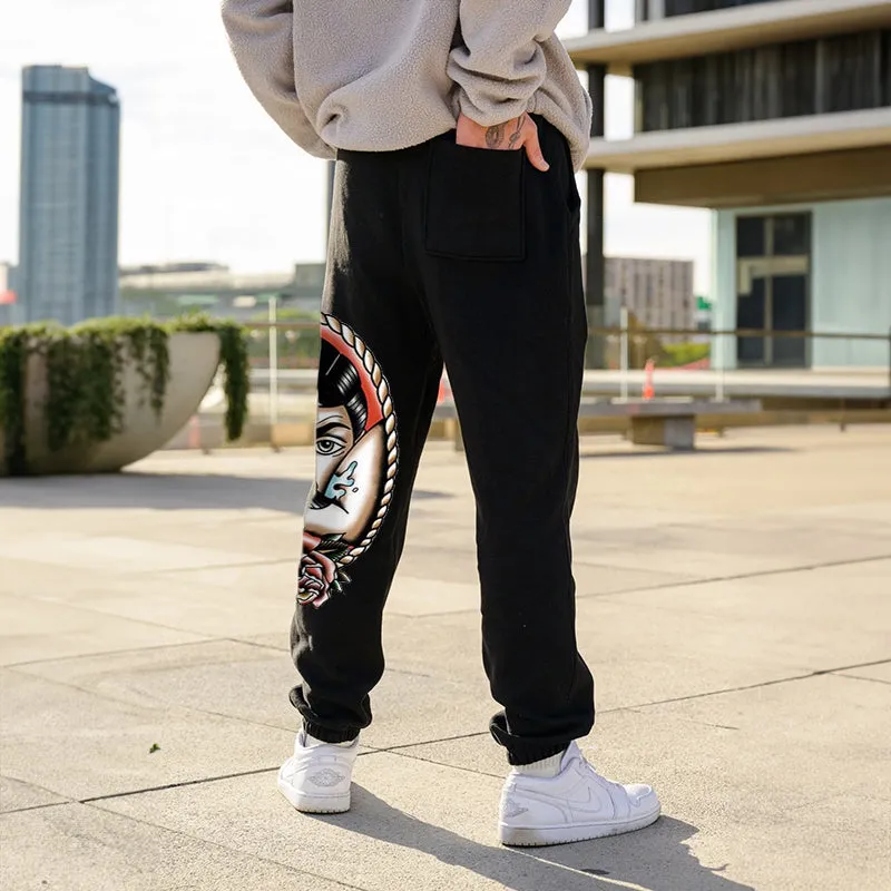 Vintage Rose GRAPHIC PRINT JOGGERS