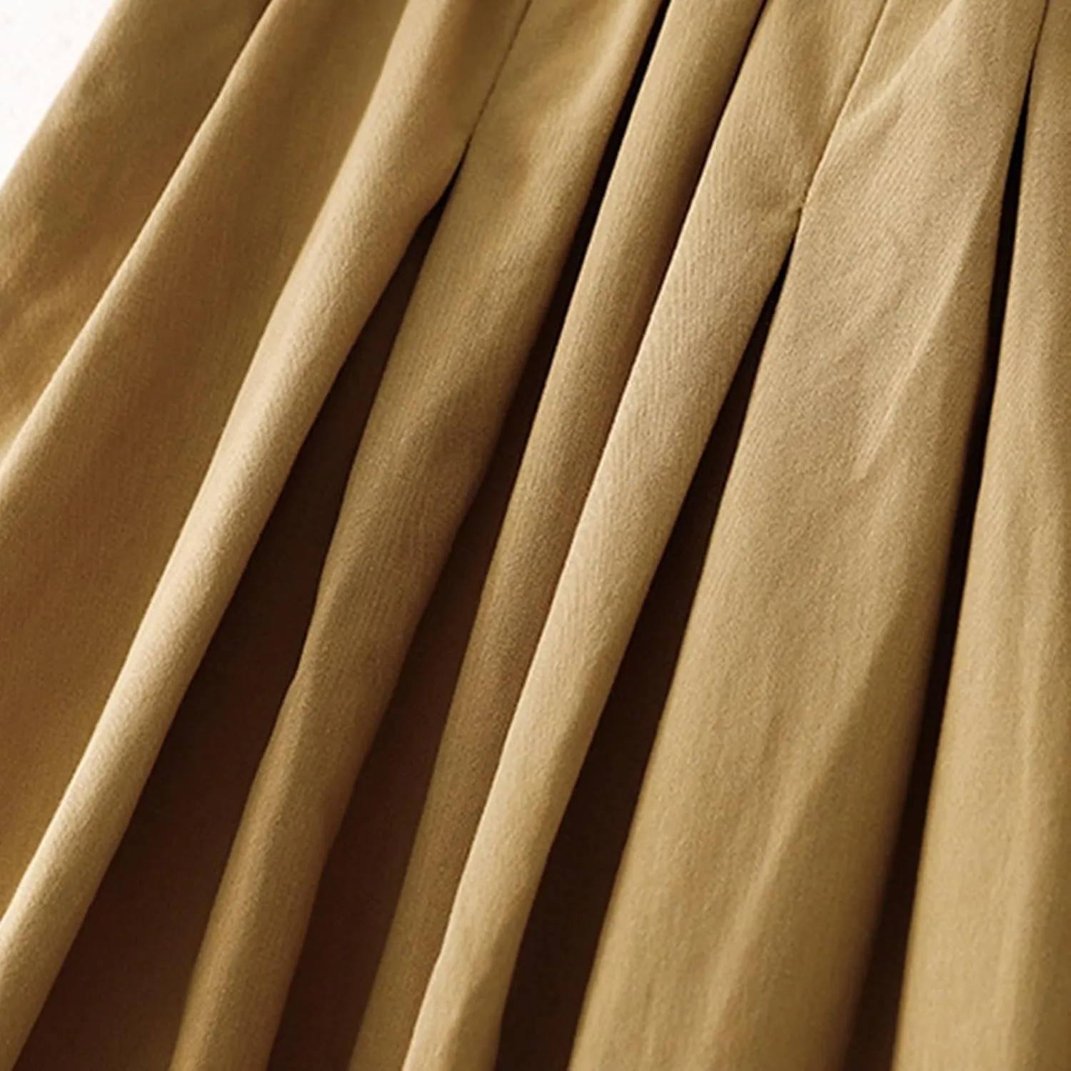 Wrap Skirts for Women Flowy Elastic High Waist Skirt Pleated A-Line Flowy Swing Cargo Skirt Loose Plus Size Skirt