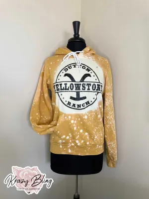 Yellowstone Heather Mustard Bleached Sweatshirt